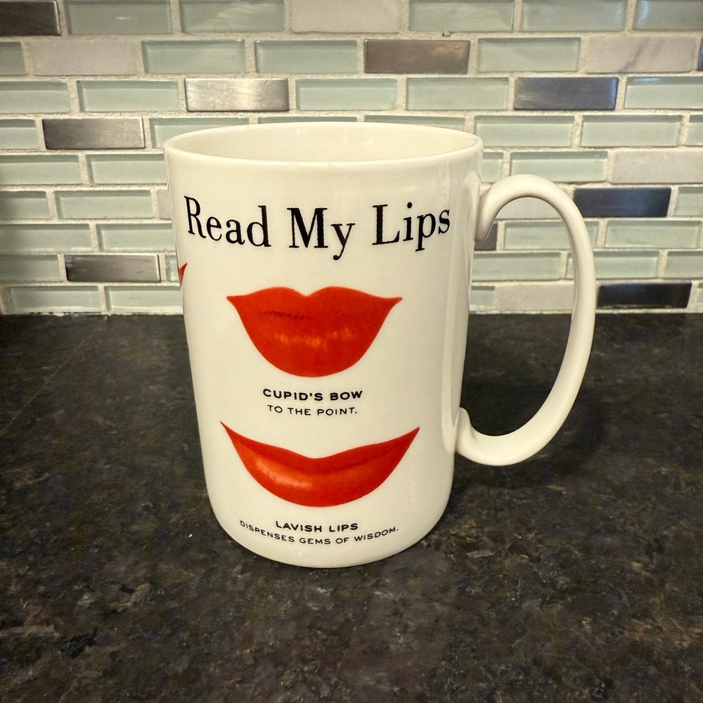 Kate Spade by Lenox Read My Lips Coffee Mug